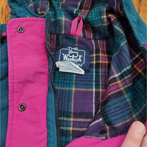 🔥VTG 80's Woolrich Flannel Wool Lined Parka Jacket🔥 - Picture 6 of 13